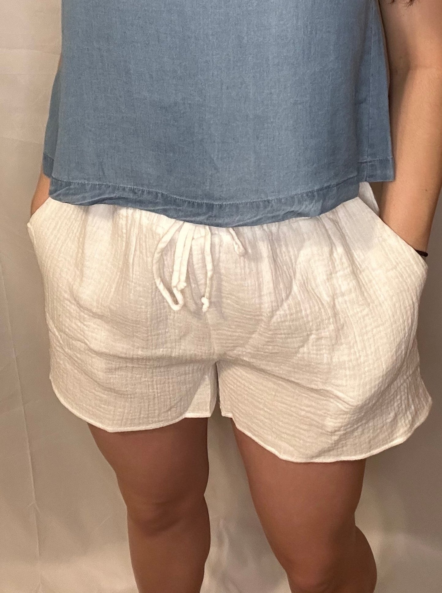 Linen Textured Shorts