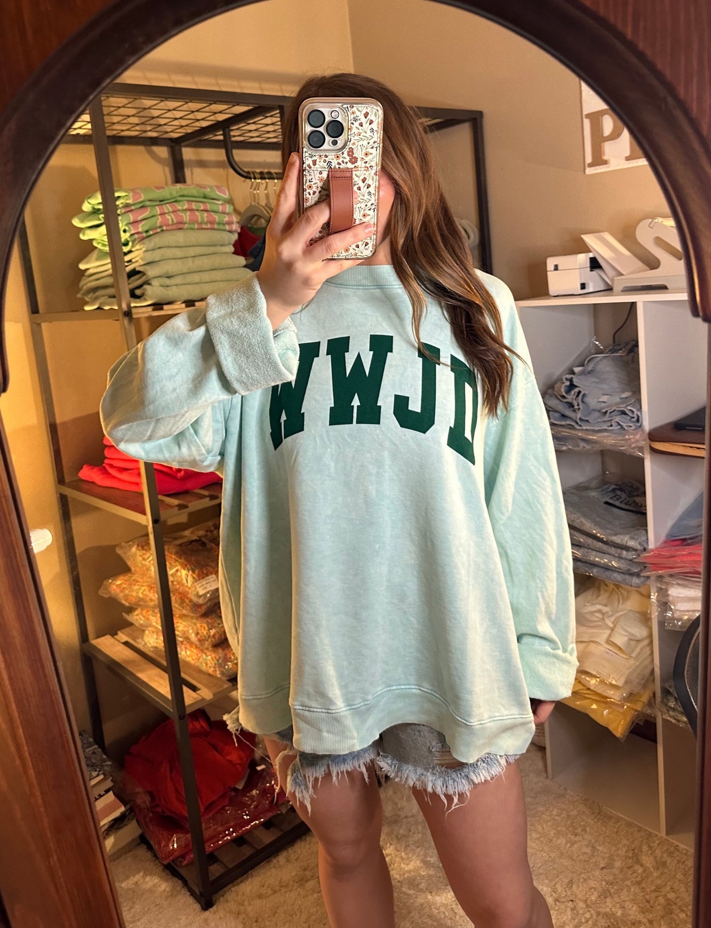 WWJD Oversized Crewneck