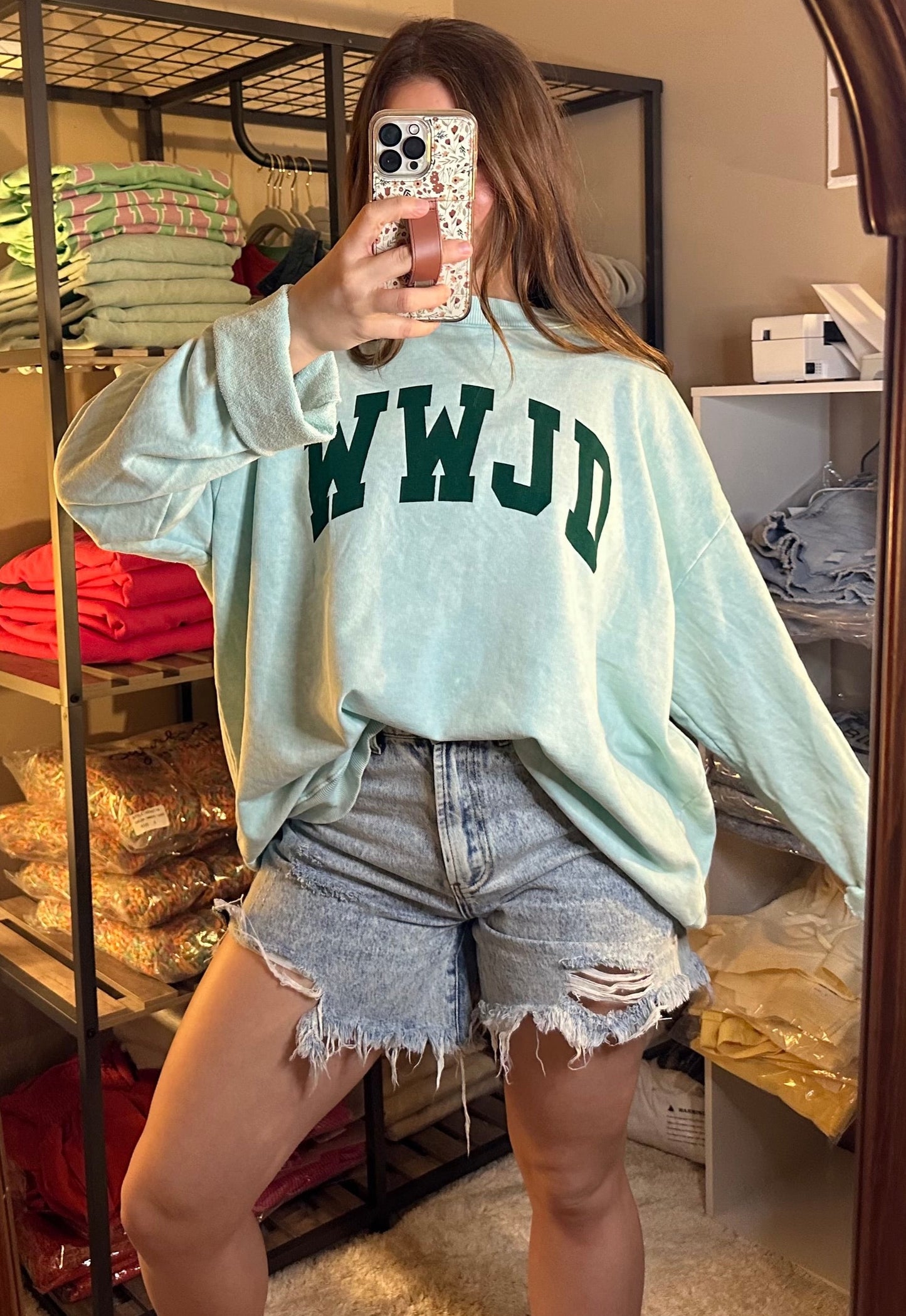 WWJD Oversized Crewneck