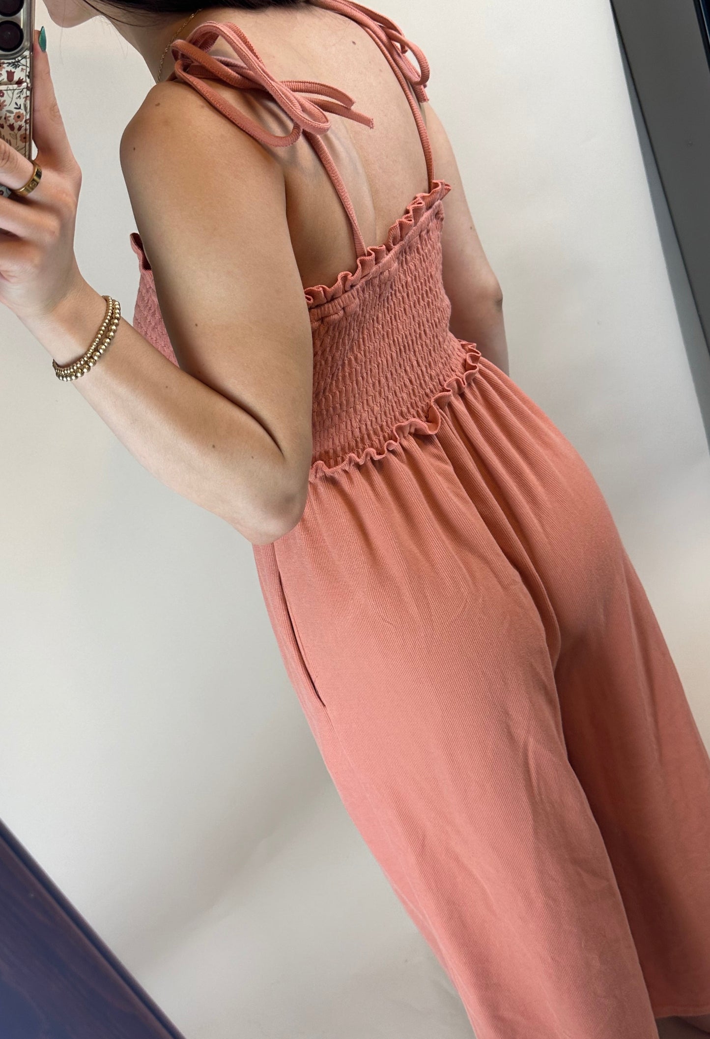 Jade Jumpsuit- PEACH