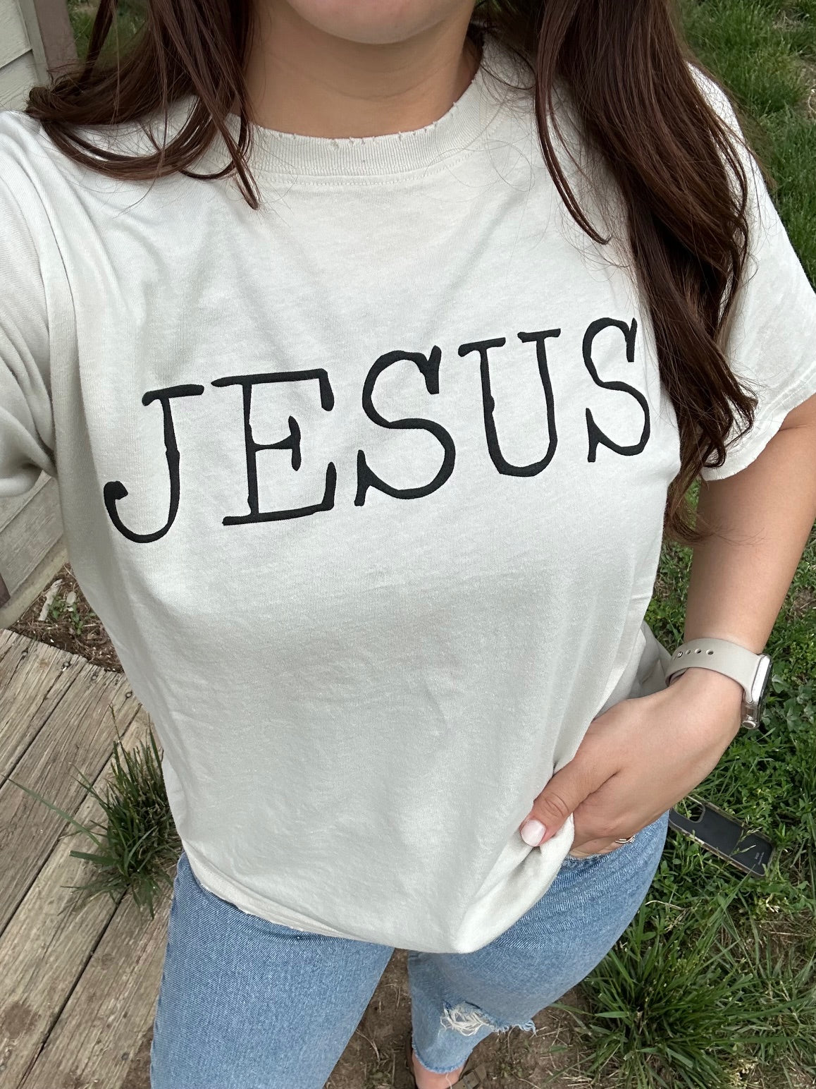 Jesus Tee- BONE