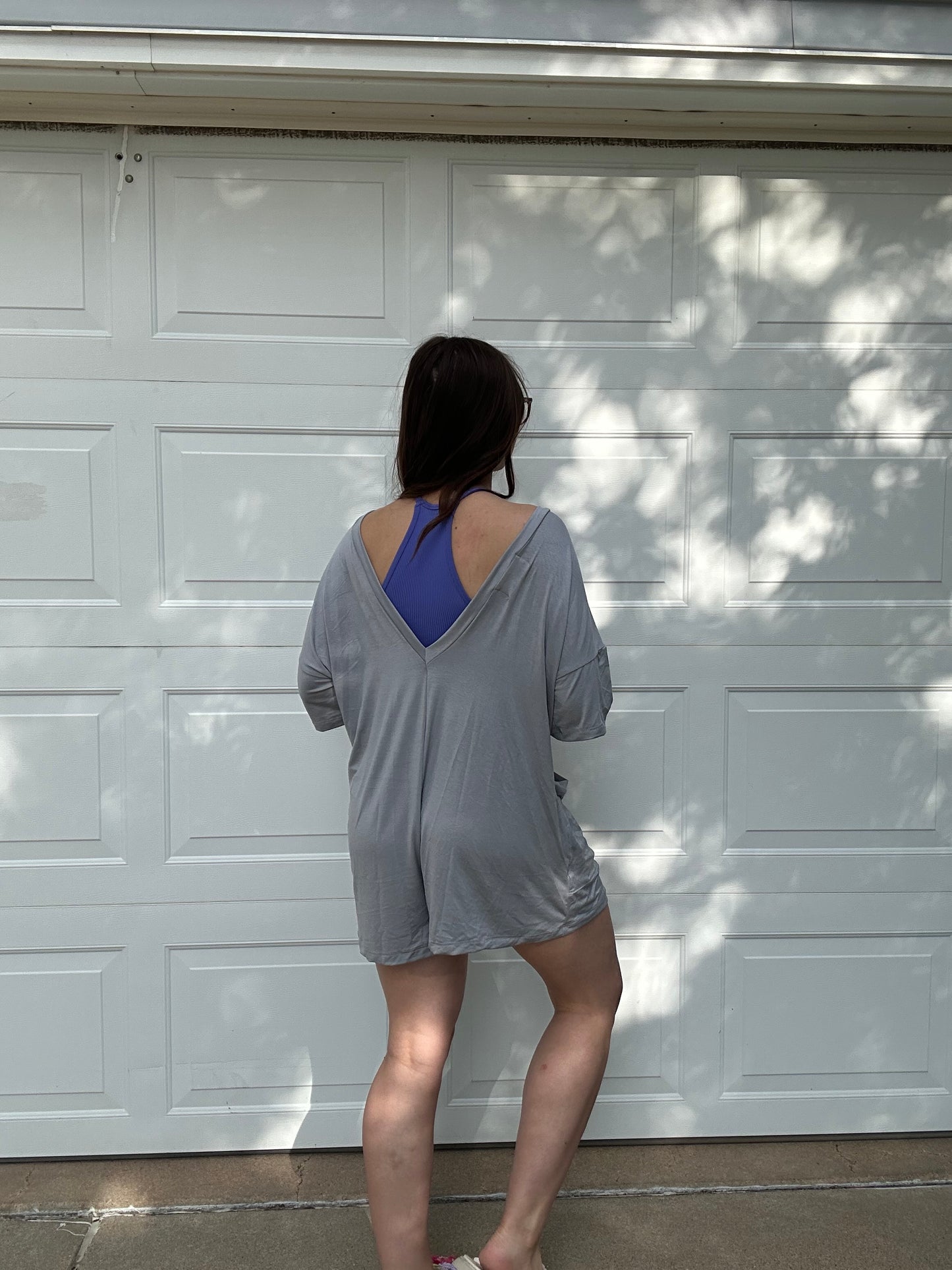 Reagan Romper- SLATE